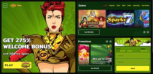 Comic Play Mobile Casino 